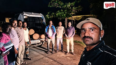 Illegal Teakwood Seized Nanded