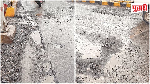 PCMC Rakshak Chowk Flyover Damage