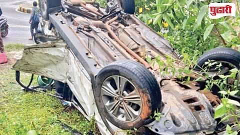 Ponda Flyover Car Accident