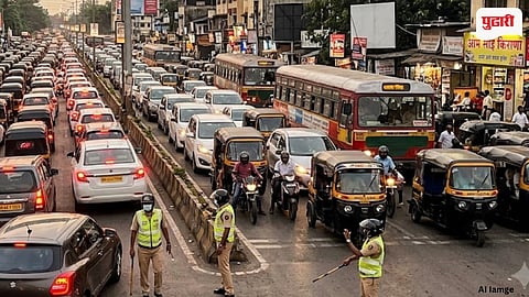 Vasai Virar Traffic Jam