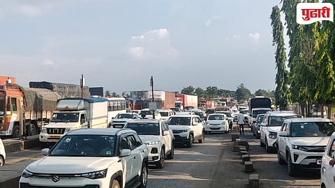 किणी टोल नाक्यावर पाच किलोमीटरच्या वाहनांच्या रांगा!