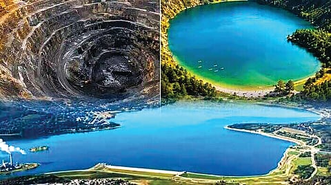Spain Coal Mine Lake |