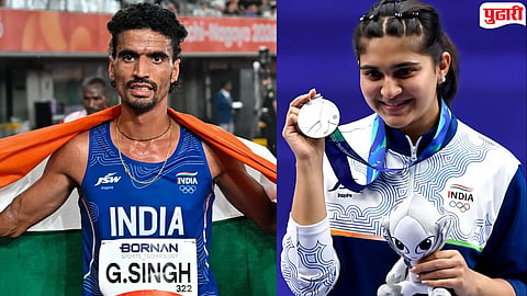 gulveer singh isha singh silver medals