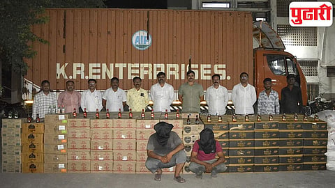 foreign liquor seizure dhule