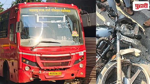 Paithan Accident : पैठणमध्ये एसटी बस-दुचाकीची भीषण धडक, चिमुकलीसह तिघांचा मृत्यू!