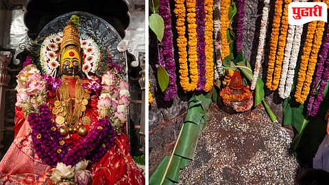 नवरात्रीच्या पहिल्या दिवशी पारंपारिक पध्दतीने देवीची पुजा बांधली होती. मंदिरात मोठ्या उत्साहात घटस्थापना झाली.