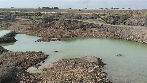 Purna riverbed excavation