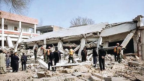Pakistan School Roof Collapse |