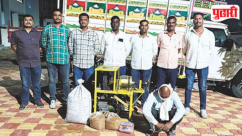 Banned Tobacco Mawa Arrested