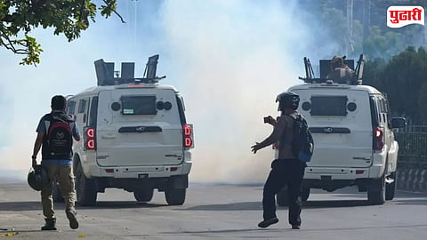 Manipur CM bungalow protest