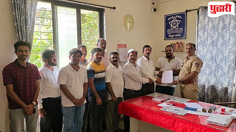 ट्रॉलर मच्छिमार बांधवानी देवगड पोलिसांना निवेदन दिले