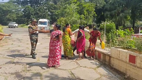 Beed Parli thermal power station women protest