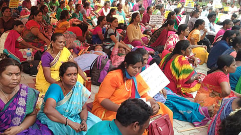 teachers protest