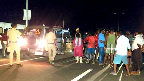 road blocked