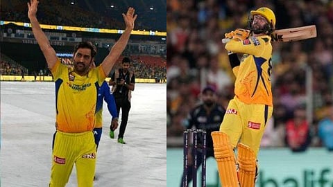 MS Dhoni-Devon Conway