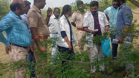 சதுரகிரி புதைக்கப்பட்ட இடத்தில் அதிகாரிகள் விசாரணை