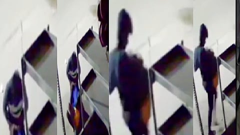 மூதாட்டியை தூக்கிச் செல்லும் இளைஞர்.. சிசிடிவி காட்சி