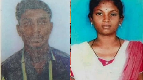 உயிரிழந்த சதீஷ்குமார் - மகாலட்சுமி