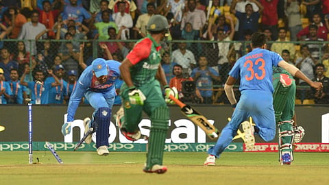 ban vs ind 1 run win