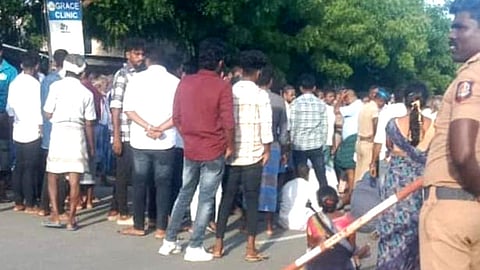 Road blocked