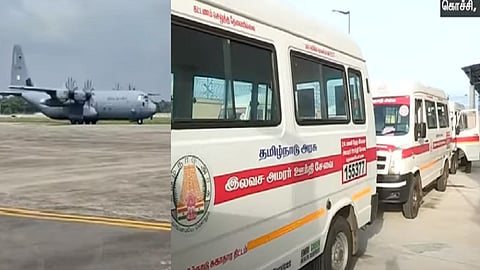 கொச்சி வந்தடைந்தது விமானம்