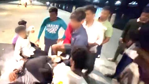 students attacked