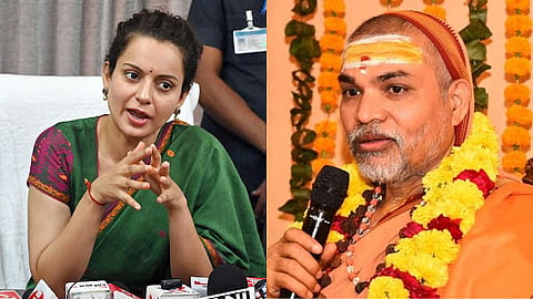 கங்கனா ரனாவத், அவிமுக்தேஸ்வரானந்த் சரஸ்வதி