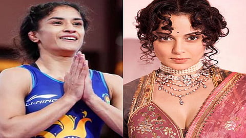 vinesh phogat - kangana ranaut