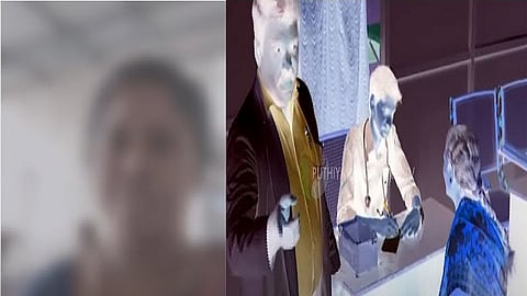 பாதிக்கப்பட்ட குழந்தையின் தாய், சித்தரிக்கப்பட்ட புகைப்படம்