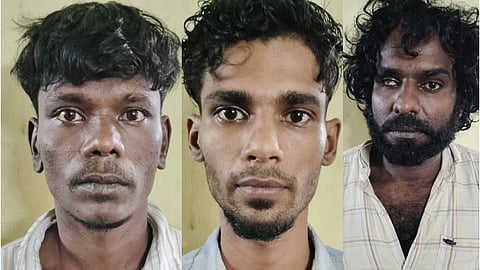தாலி சங்கிலி பறிப்பு - 3 பேர் கைது