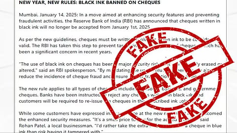 factcheck ்to the black ink rumour for writing cheque