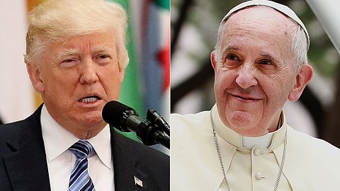 donald trump answer on new pope question