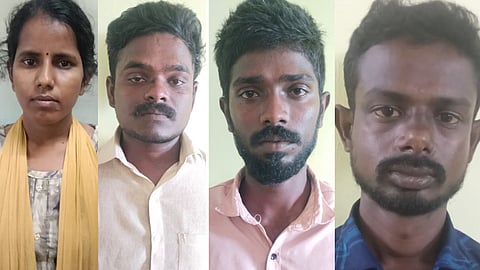 பெண் உட்பட 4 பேர் கைது
