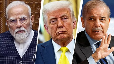 donald trump steps back from taking credit for india pakistan ceasefire
