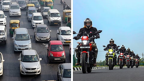 cars and bikes