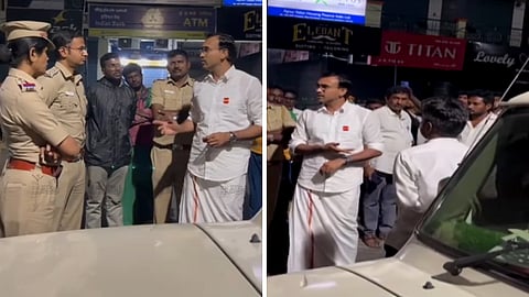 இரவில் நகராட்சி ஊழியர்களிடம் வாக்குவாதம் செய்த தவெக நிர்வாகி அருண்ராஜ்