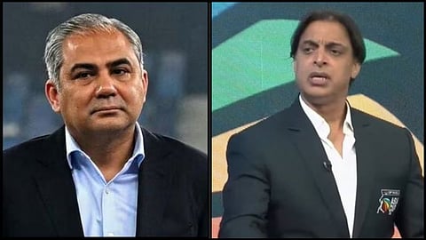 shoaib akhtar criticism and mohsin naqvi leaves mid match after pakistans crushing