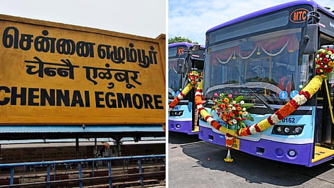 எழும்பூர் ரயில் நிலைய பராமரிப்பு பணி காரணமாக கூடுதல் பேருந்துகள் இயக்கம்