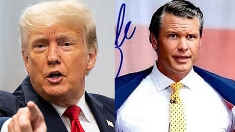 Trumph, Pete Hegseth