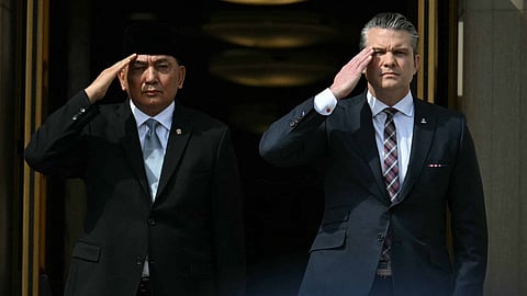 US Defense Secretary Pete Hegseth & Indonesian Defense Minister Sjafrie Sjamsoeddin