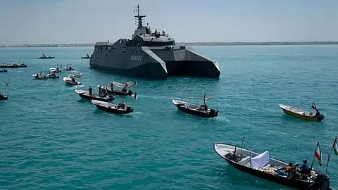 IRGC naval patrol at hormuz
