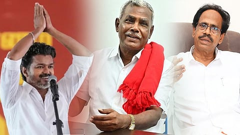 Leftist parties outside support to the TVK