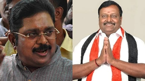 ttv dinakaran removed ammk mla kamaraj
