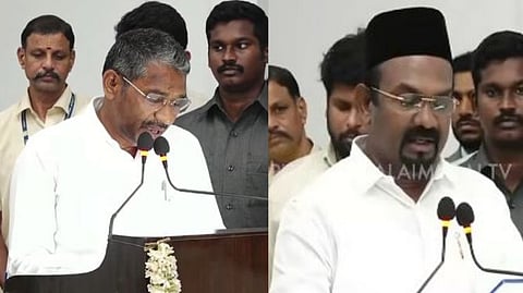Vanniarasu, Shahjahan Inducted Into Tamil Nadu Ministry