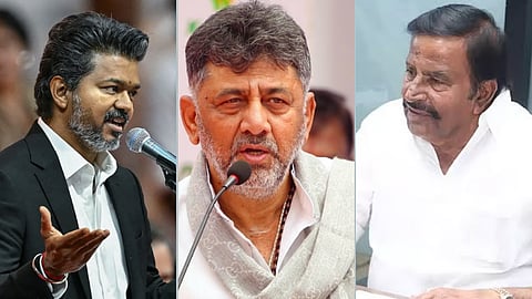 விஜய் - டிகே சிவக்குமார் - கேஎன் நேரு