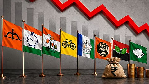 Regional Parties’ Income In India Falls 51% In FY 2024-25