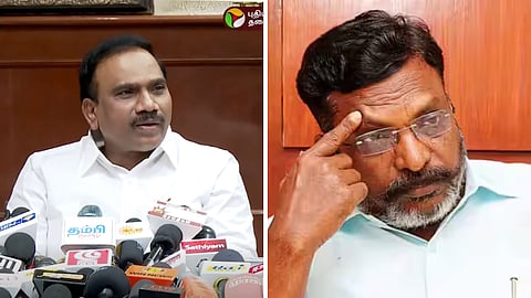 ஆ.ராசா, திருமாவளவன்