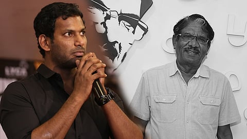 Tamil cinema lost it's Brilliant story teller says Vishal