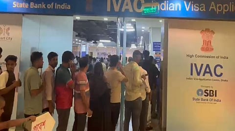 Bangladeshis are thronging Indian visa centres