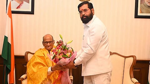 maharashtra sharad pawar and eknath shinde suddenly meets